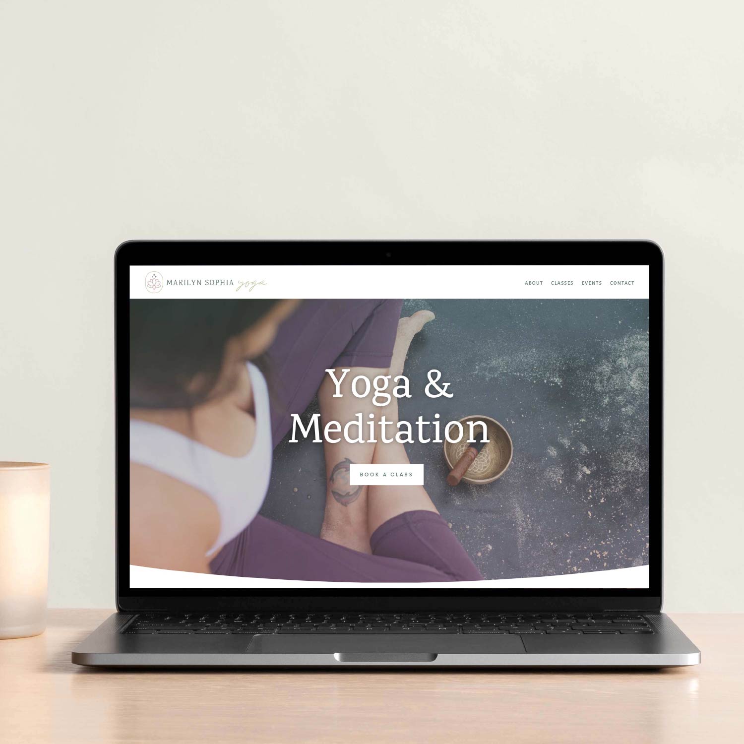 Brisbane brand and website design for yoga teachers